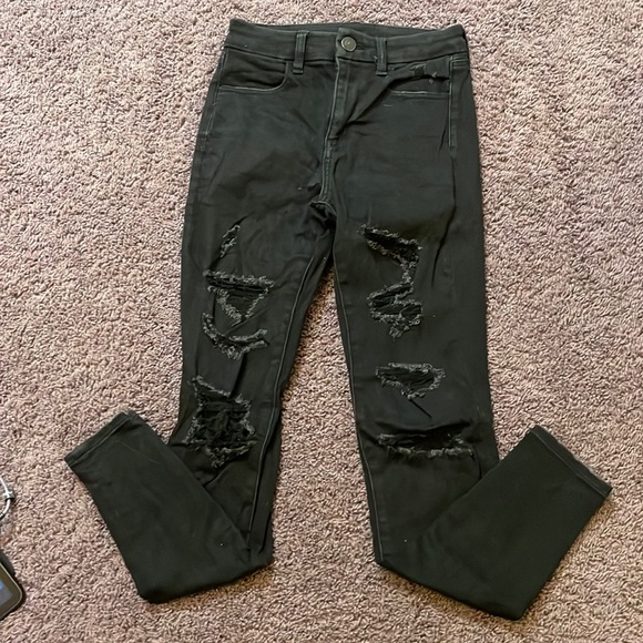 American Eagle Next Level Stretch Black Jeans - Picture 1 of 3